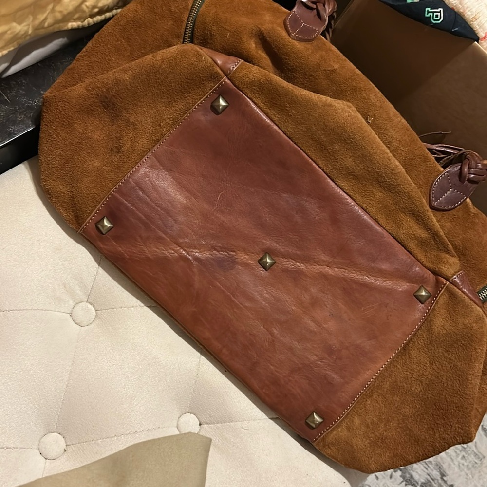 Golden Goose Equipage Brown Suede Bag - Picture 6 of 11